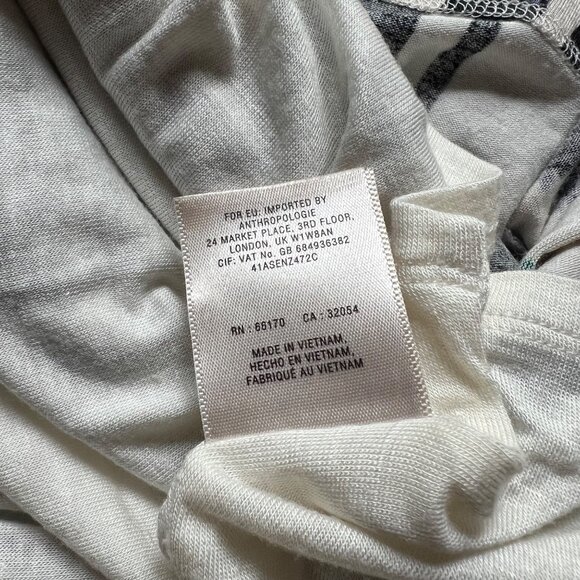 Anthropologie Vanessa Virginia Size S Black & White Talassemtane Ikat Maxi Dress - Picture 9 of 16